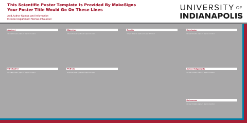 University of Indianapolis Template #
